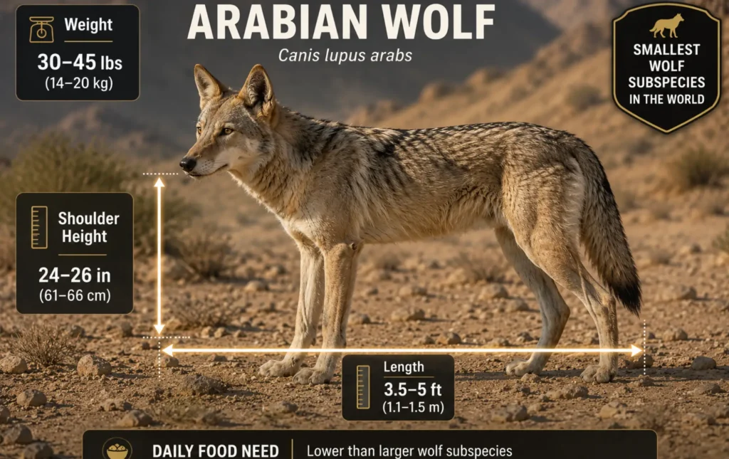 arabian-wolf-size