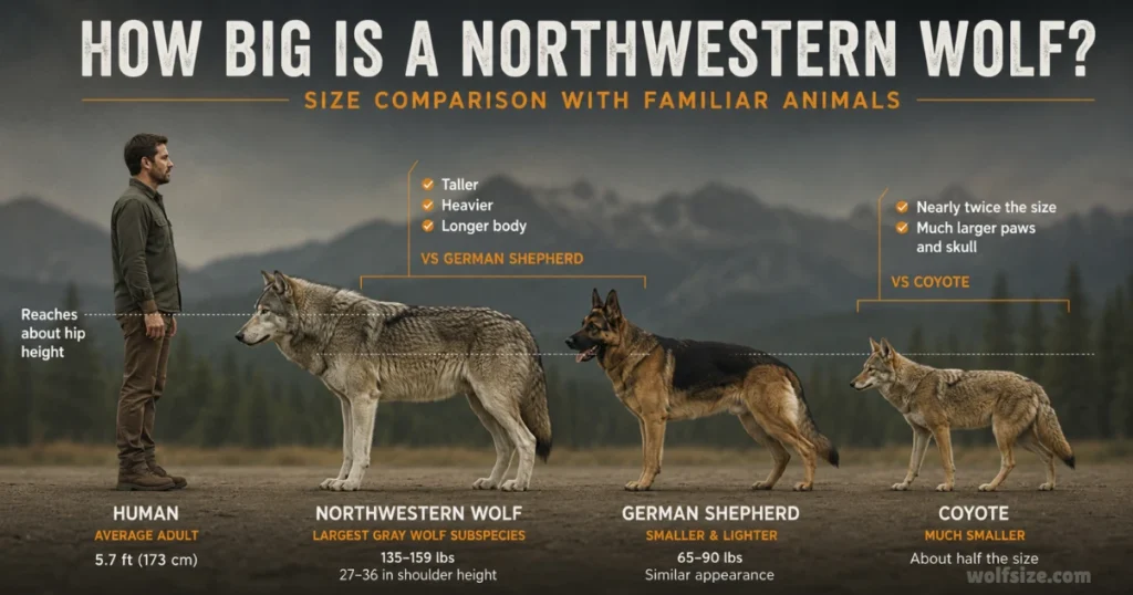northwestern-wolf-size-comparison