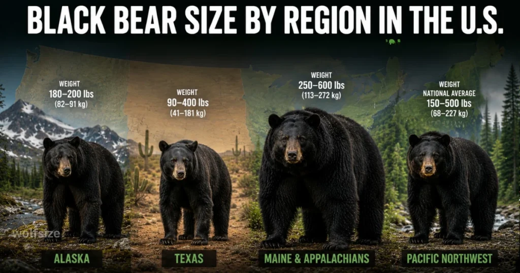 black-bear-size-in-us