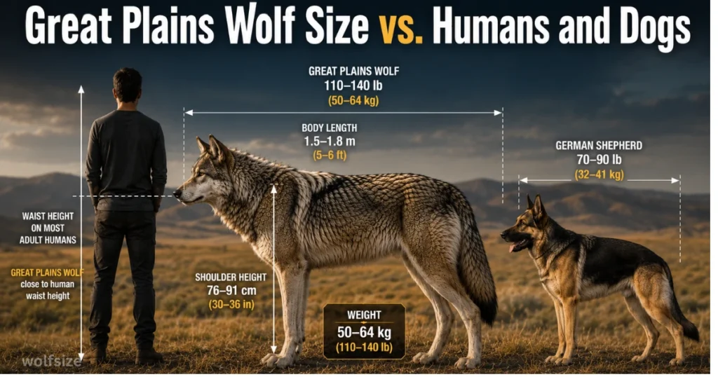 great-plains-wolf-size-vs-dog-human