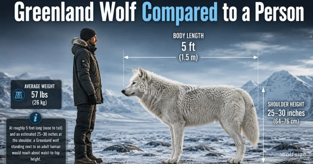 greenland-wolfs-size-compared-human