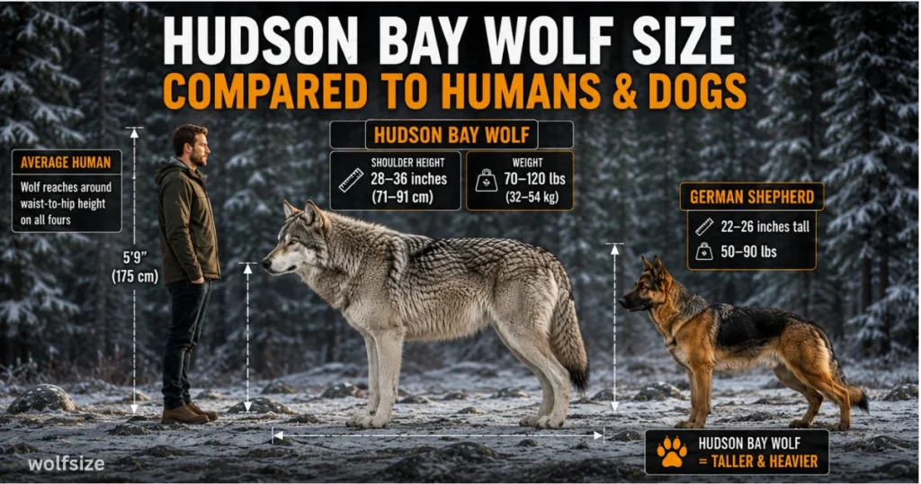 hudson-bay-wolf-size-comparison-human-dog