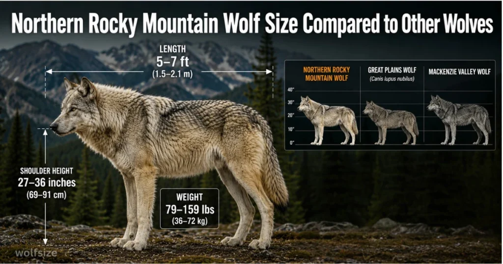 northern-rocky-mountain-wolfs-size-comparison