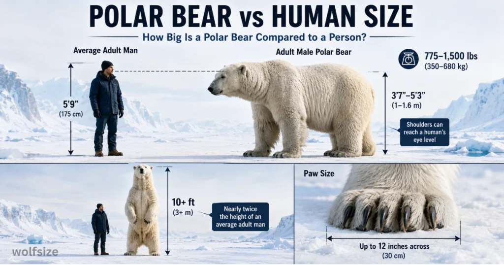 polar-bear-size-Compare-human