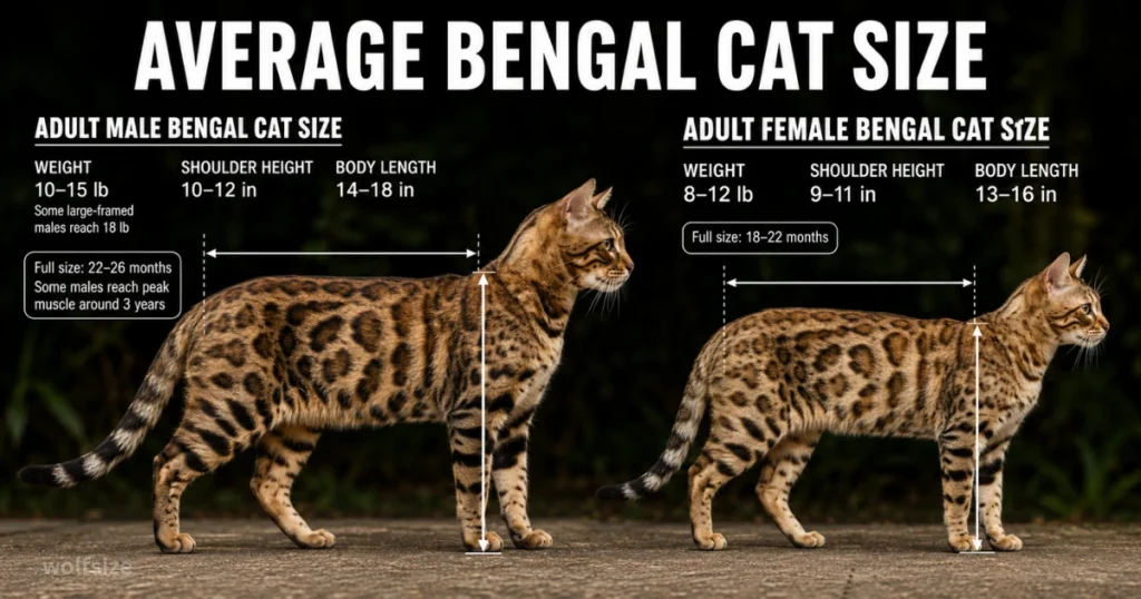 full-grown-bengal-cat-size