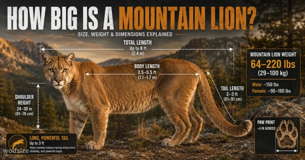 how-big-is-a-mountain-lion