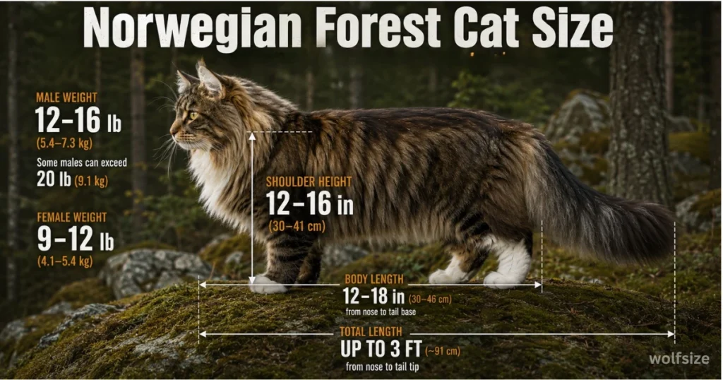 norwegian-cat-size
