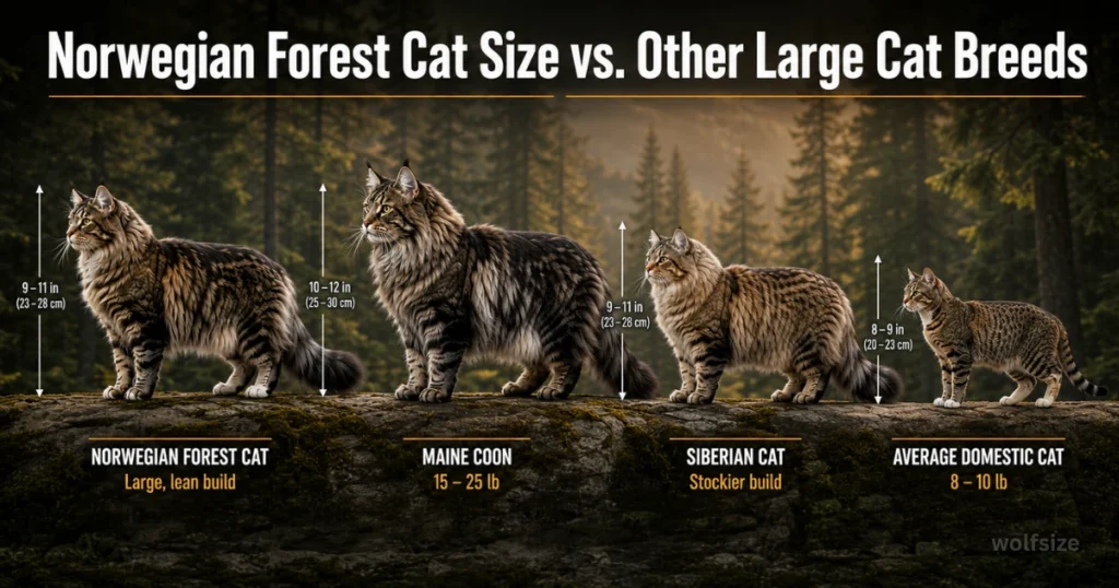 norwegian-forest-cat-size-vs-normal-cat