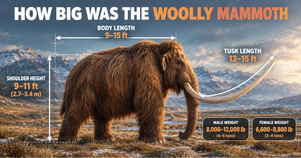 how-big-was-the-woolly-mammoth