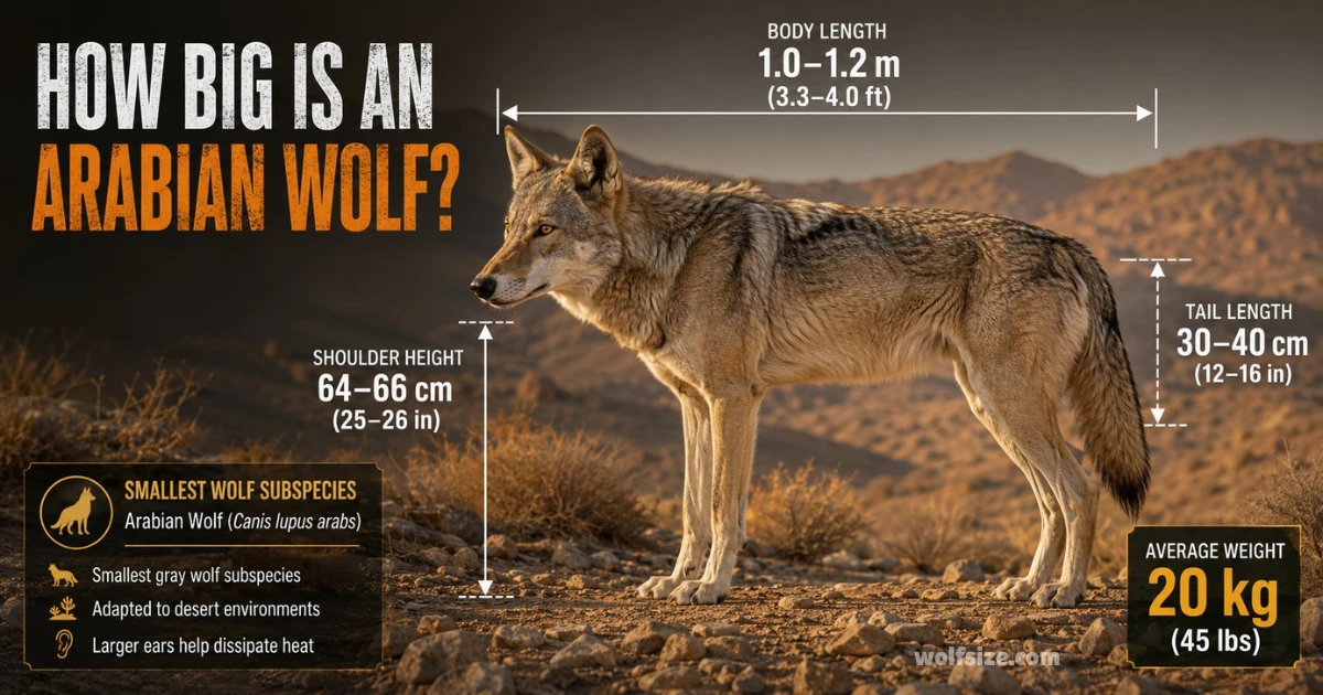 arabian-wolf-size
