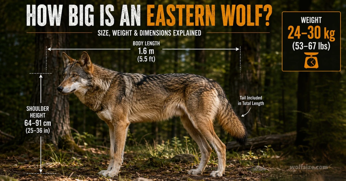 eastern-wolf-size
