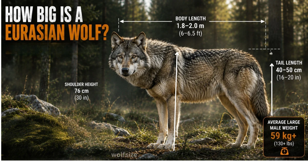 eurasian-wolf-size