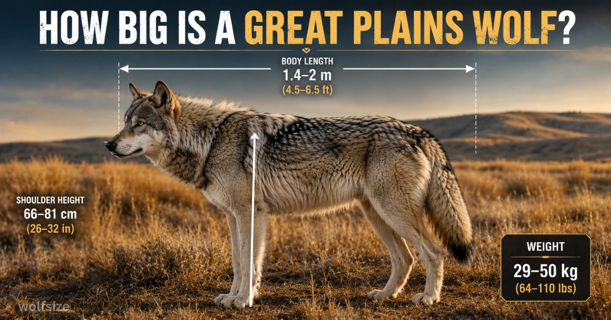 great-plains-wolf-size