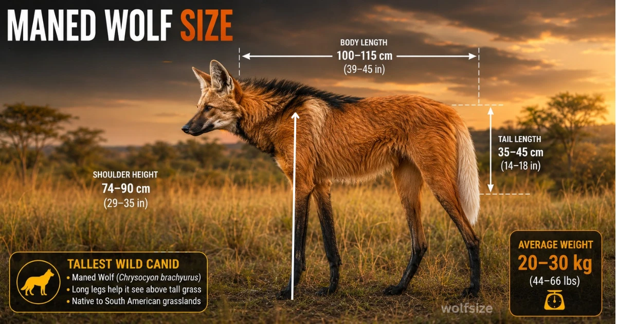 maned-wolf-size